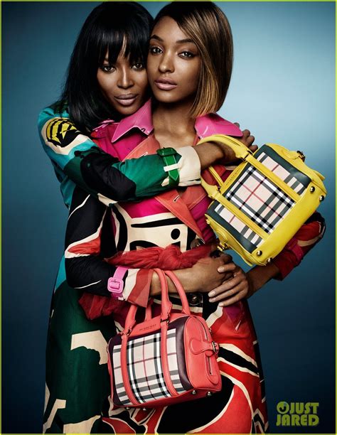 Naomi Campbell and Jourdan Dunn front Burberry 